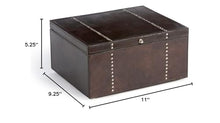 Load image into Gallery viewer, Park Hill Collection Tate Leather Classic Jewelry Box
