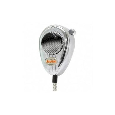 RoadKing RK56CHSS Chrome Noise Canceling CB Microphone with Chrome Flex Cord,XLR, Silver