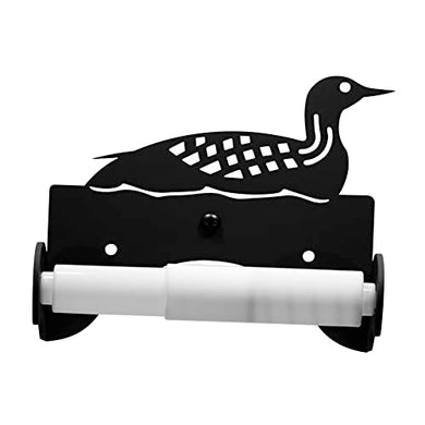 Village Wrought Iron Traditional Style Loon Toilet Tissue Holder