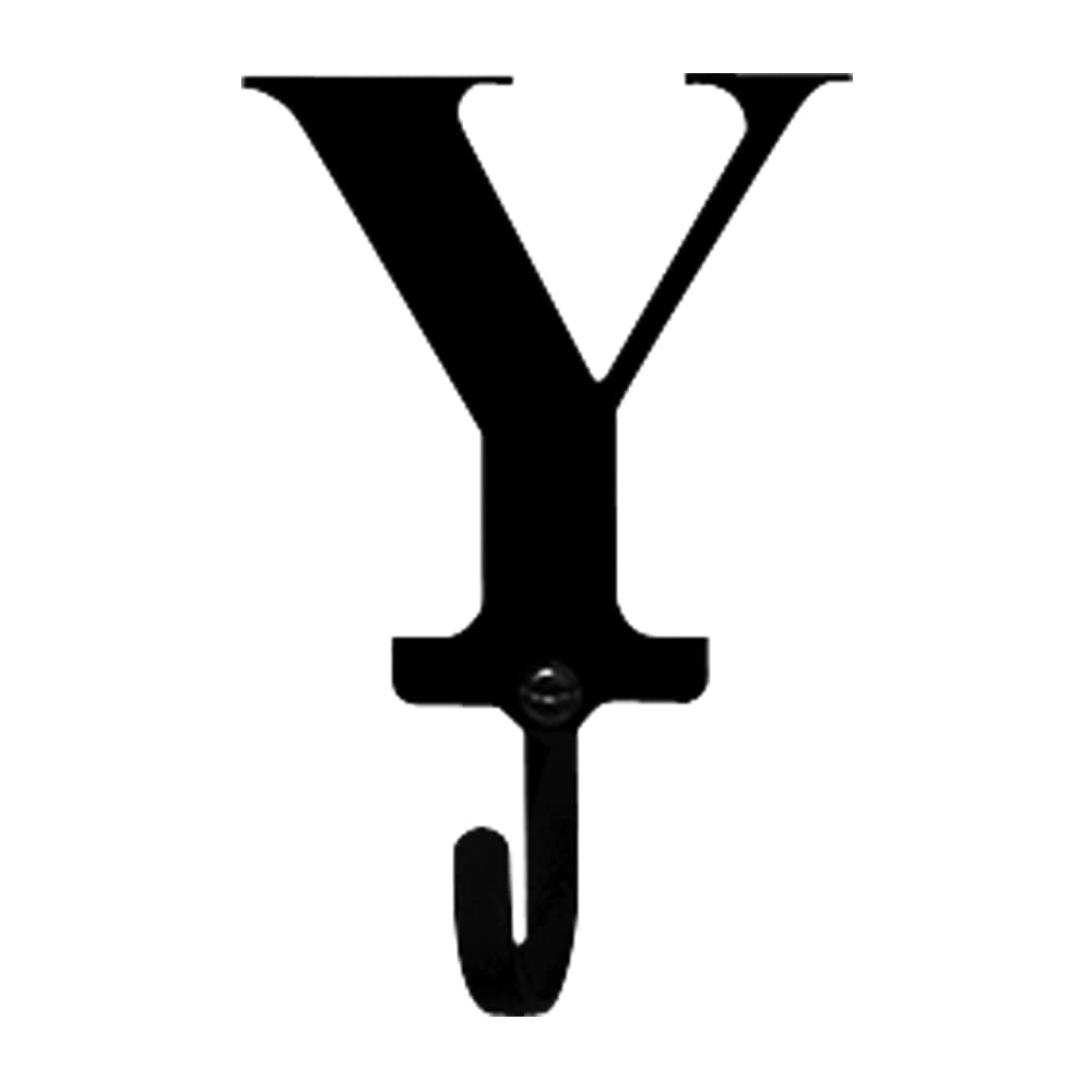 Village Wrought Iron Letter Y Wall Hook Small