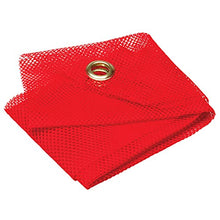 Load image into Gallery viewer, 16&quot; x 16&quot; Red Mesh Warning Flag with Grommets
