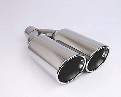 GJDT - DT-30538DL - Different Trends Brightt Compatible Dt-30538dl 5.00in Dual Double Wall Rolled Edge Ss Exhaust Tip 3.00in Id / 5.00in Od