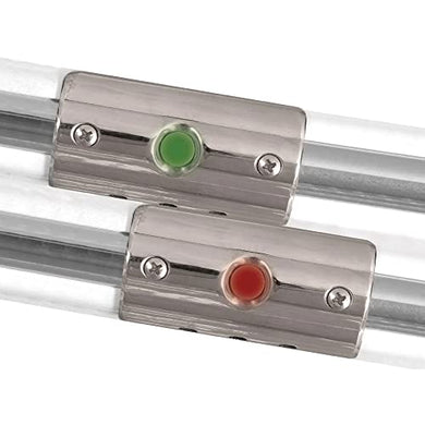 TACO Rub Rail Mounted Navigation Lights for Boats Up to 30' - Port & Starboard Included