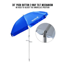 Load image into Gallery viewer, Hurley 7&#39; Beach Umbrella, Signal Blue
