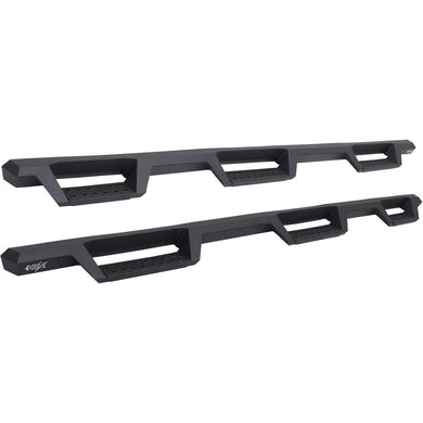 Westin 56-534575 HDX Drop Wheel to Wheel Nerf Step Bars fits 2007-2018 Silverado Sierra 1500 2007-2019 Silverado Sierra 2500 3500 Crew Cab (6.5' Bed SRW, 8' Bed Dually) Textured Black 1 Pair