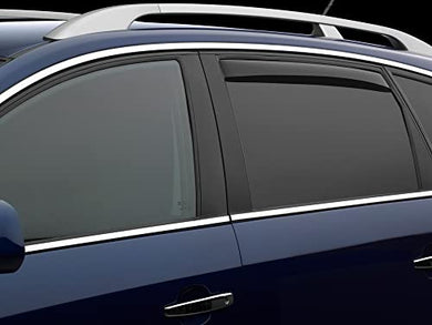 WeatherTech Custom Fit Side Window Deflectors for Sierra 2500HD/3500HD, Silverado 2500HD/3500HD - (80977-81930), Dark Tint