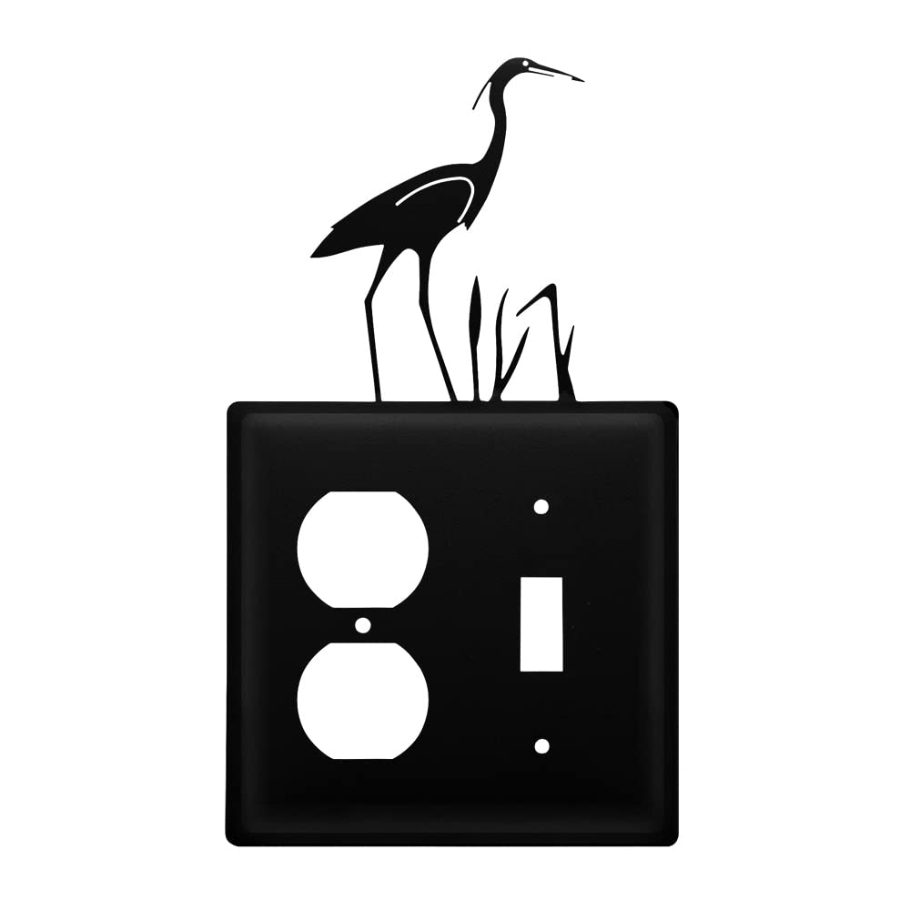 Village Wrought Iron Heron Outlet & Switch Cover