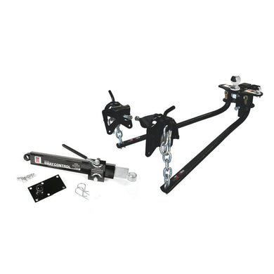 Camco EAZ-Lift Elite 1,200lb RV Weight Distribution Hitch - Adjustable Sway Control & Interchangeable Spring Bars - Pre-Installed Hitch Ball & Sway Control Ball - 1,400lb Max Tongue Weight (48069)