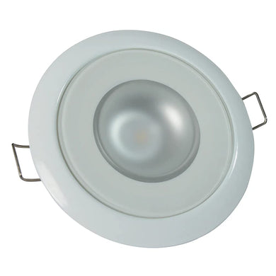 Lumitec Mirage White Bezel Exterior and Interior Flush Mount LED Down Light White Dimming Blue Dimming 113121