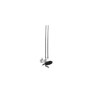 Accessories Unlimited AUMM24-B Dual Four Foot Mirror Mount CB Antenna Kit, Black, 2-4' Whip Antenna, 2 Mirror Mount Brackets, 2 Nine Foot Coax Cables Terminated at Each end with PL259 Connectors