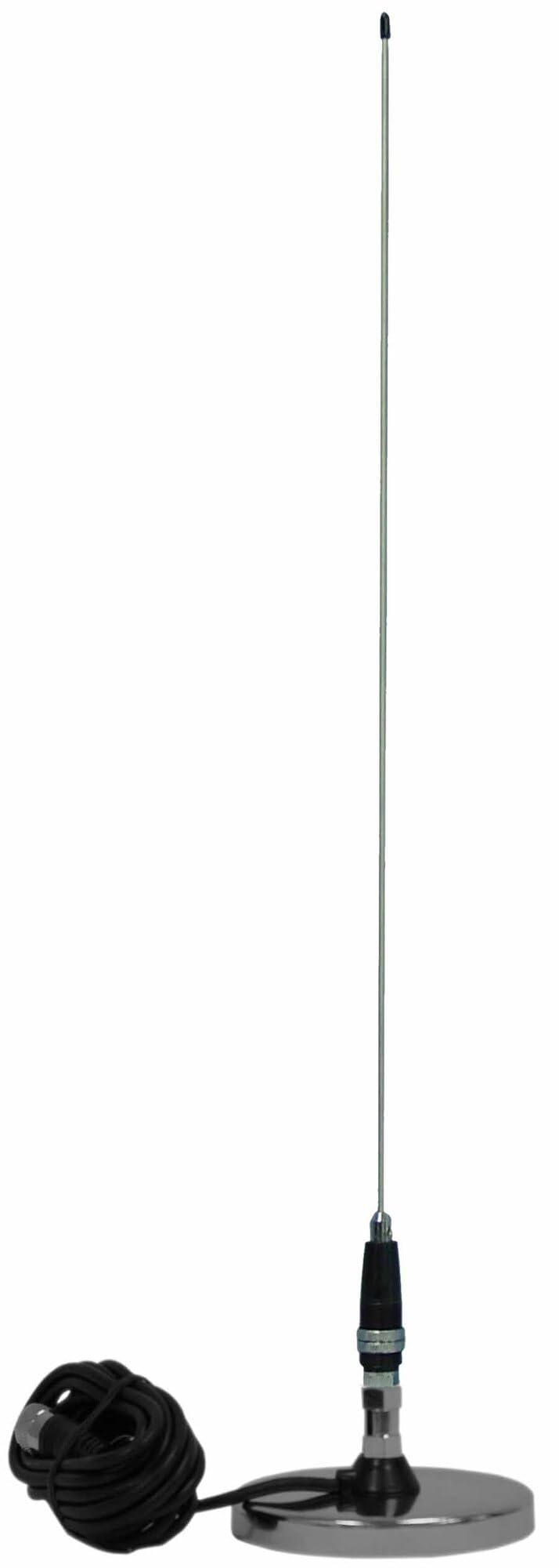 Procomm JBC112-2400 2 ft.Vmt Whip with 3 in. Chrome Magnet 12 ft. Coax