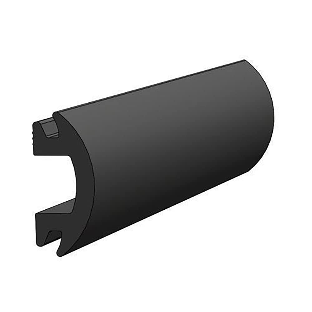 Flexible Vinyl, Black Rub Rail Insert, 1/2