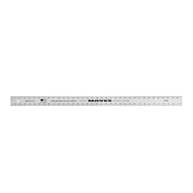 Mayes 10208 36 Inch Straight Edge Aluminum Ruler, Heavy Duty 36 Inch Ruler with SAE Measurements, Extra Thick Precision Straight Edge