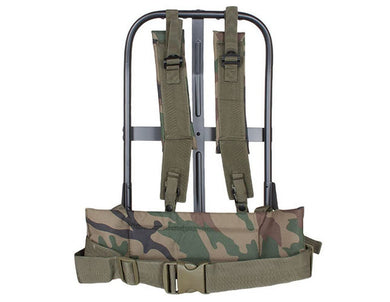 Fox Outdoor Products LC-1 A.L.I.C.E. Field Pack Frame, Black Frame/Woodland Camo Pad, 20