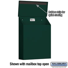 Load image into Gallery viewer, Salsbury Industries 4620GRN, Green Traditional Mailbox, Standard, Vertical Style
