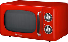 Load image into Gallery viewer, Magic Chef MCD770CR 0.7 Cu Ft 700 Watt Retro Countertop Microwave Red Bundle with 2 YR CPS Enhanced Protection Pack (E99MAGMCD770CR)
