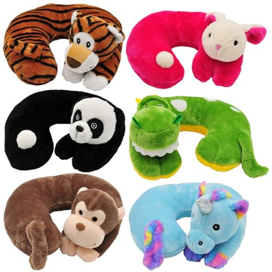 BlackCanyon Outfitters Childrens Cute Foam Travel U Shaped Animal Neck Pillow - Assorted