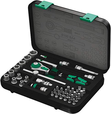 Wera - 5003535001 8100 SA 4 Zyklop Ratchet Set with 1/4