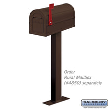 Load image into Gallery viewer, Salsbury Industries 4865BRZ Standard Mailbox Post Bolt Mounted, Bronze
