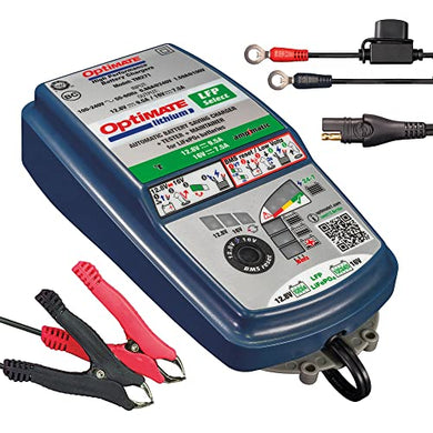 Optimate Lithium LFP Select, TM271v2, 10-Step 12.8V 9.5A / 16V 7.5A High Performance Battery-Saving Charger and Maintainer