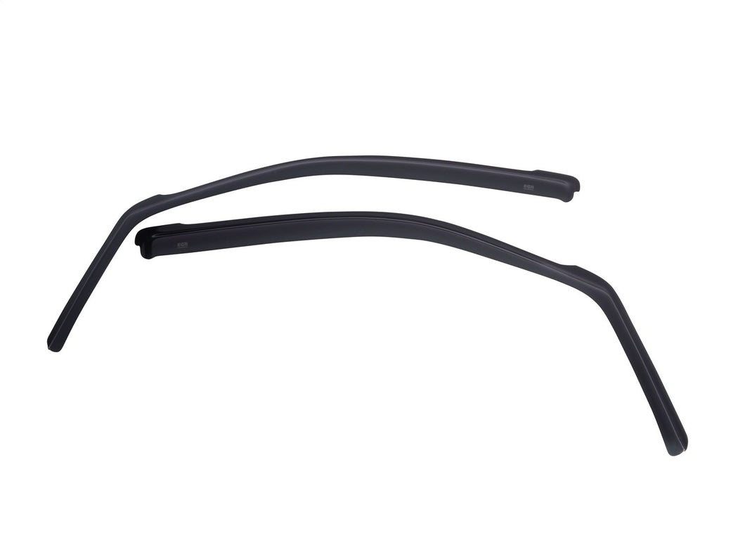 EGR 563471 Window Visors Font Pair Truck Accessory with Smooth Smoke Finish, Compatible for Select Ford F-150, F-250, F-350 Models