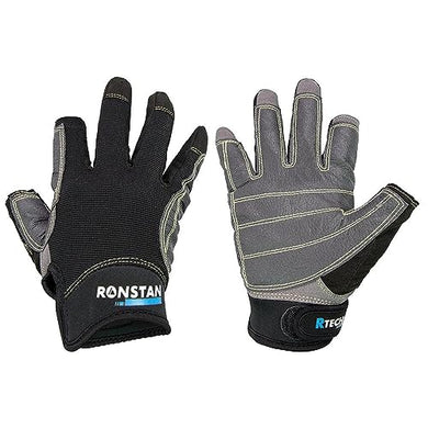 Ronstan Sticky Race Gloves - 3-Finger - Black - M