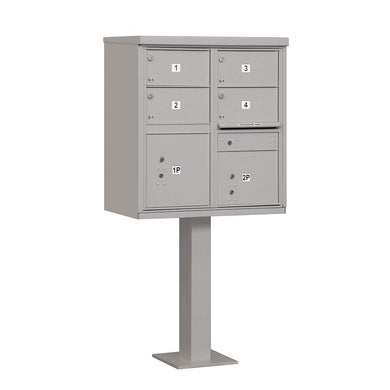 Salsbury Industries 3305GRY-U 4 C Size Doors-Type V-USPS Access Cluster Box Unit Gray