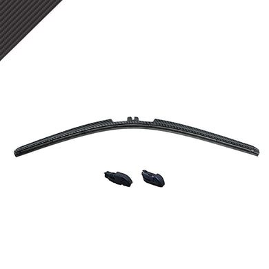 AutoTex Clix Wipers - OG Black Carbon Fiber Automotive Wiper Blades - Universal Clip On Replacement Windshield-Wipers - All-Weather - Single Blade (16