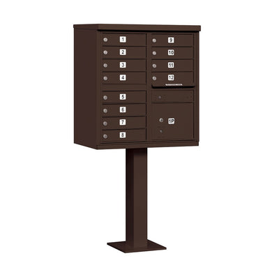 Salsbury Industries 3312BRZ-U 12 A Size Doors, Bronze Type II Cluster Box Unit Mailbox