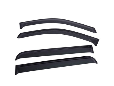 EGR 642951 tape-on window visors front and rear set dark smoke finish compatible with select Dodge Ram models