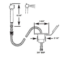 Load image into Gallery viewer, Scandvik Recessed Transom Shower w/6&#39; Hose - White
