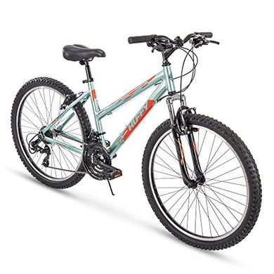 Huffy Hardtail Mountain Trail Bike 24 inch, 26 inch, 27.5 inch, 26 inch wheels/17 inch frame, Gloss Metallic Mint