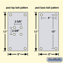 Load image into Gallery viewer, Salsbury Industries 4865BRZ Standard Mailbox Post Bolt Mounted, Bronze
