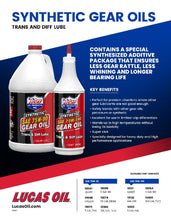 Load image into Gallery viewer, Lucas LUC10122 75/140 Synthetic Gear Oil - 1 Gallon
