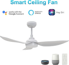 Load image into Gallery viewer, Carro Daffodil 45 Inch 3-Blade Smart Ceiling Fan - White

