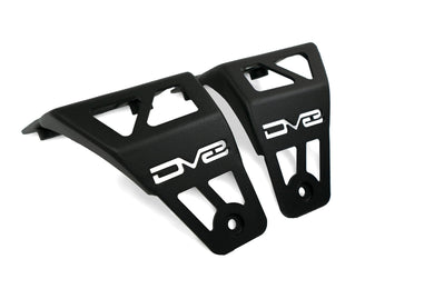 Dual LED Pod Light Mounts for 2020-2022 Wrangler JL Rubicon 392 & Gladiator JT Mojave Edition | A-Pillar Mounted | Mounts 2 Light Pods Per Side | Driver & Passenger Side Pair | DV8 Offroad