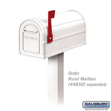 Load image into Gallery viewer, 4895WHT Standard Mailbox Post In-Ground Mounted, White
