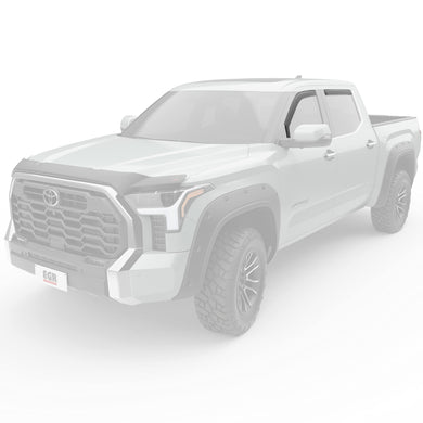 EGR 575405 in Channel Window Visors, Front and Rear Window Accessories, Matte Black Finish, Compatible for Select Toyota Tundra Models