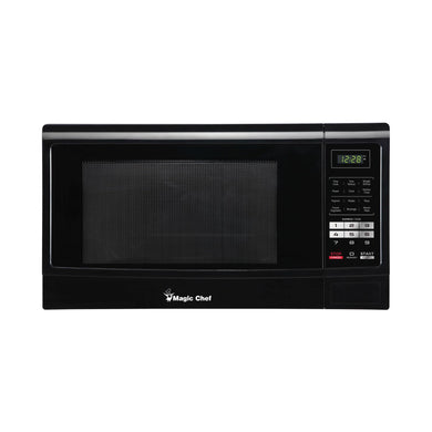 Magic Chef MCM1611B Countertop Microwave Oven, Standard Kitchen Microwave with Push-Button Door, 1,100 Watts, 1.6 Cubic Feet, Black