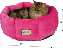 Load image into Gallery viewer, Armarkat C03CZH Cozy Pet Bed 15-Inch Diameter, Pink
