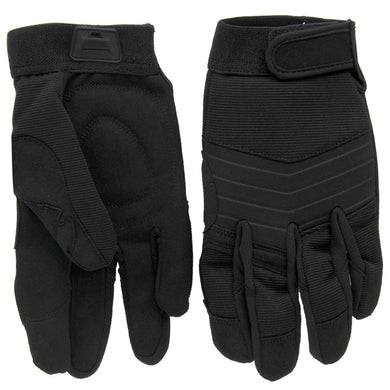 Scipio Outdoor Tactical Recon Gloves with Knuckle Protection, Black - Large