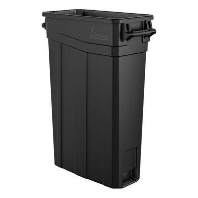 Suncast Commercial TCNH2030BK Narrow Trash Can With Handles, 30.00