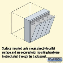 Load image into Gallery viewer, Salsbury Industries, Aluminum 3504ASU Surface Mounted Vertical Mailbox with 4 Doors and USPS Access
