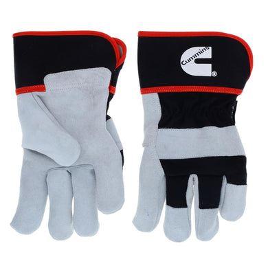 Cummins Split Leather Palm Gloves for Men - XL, Multicolor