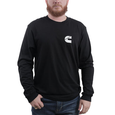 Cummins Men's Standard Long Sleeve, Black, Large