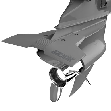 STINGRAY HYDROFOILS - Classic Junior 2 Hydrofoils for 9.9-40 hp (Grey) - Best for Small Boats - Stabilizer Fins for Outboard/Outdrive Motors - Made in The USA