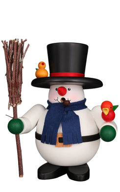 Alexander Taron Christian Ulbricht Decorative Rolly Polly Snowman with Birds Smoker - 6.75