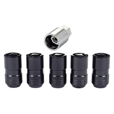 McGard 24516 Black Cone Seat Wheel Locks (M14 x 1.5 Thread Size) - Set of 5