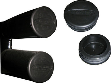 Smittybilt 3 Tube Bumper End Caps (Black) - TA25