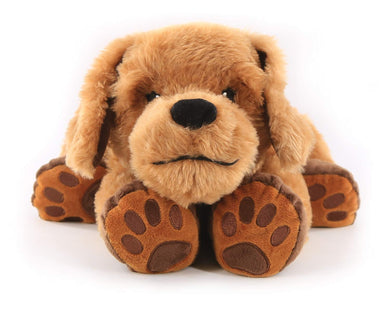 ROYLCO Theo The Sensory Companion Dog, Stuffed Animal, 2.5 lbs, Sensory Toy, Soft Fur, Heat/Cool Pack, Stuffed Animal for Children & Adults Brown